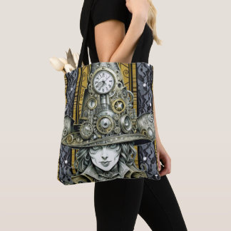 Stoom Punk Hatter (1) /Shoulder Tote Bag