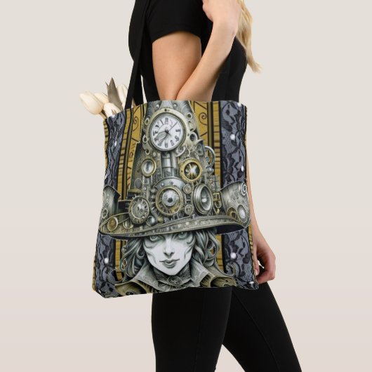Stoom Punk Hatter (1) /Shoulder Tote Bag (Dichtbij)
