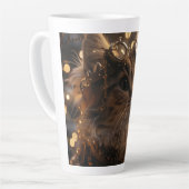 Stoom Punk Kitten Digitale Kunst Latte Mok (Linkerhoek)