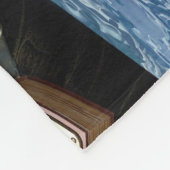 Stoom punk oceaanbibliotheek fleece deken (Hoek)