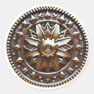 Stoom Punk Steampunk Uitrusting #1 Ronde Sticker