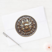 Stoom Punk Steampunk Uitrusting #1 Ronde Sticker (Envelop)
