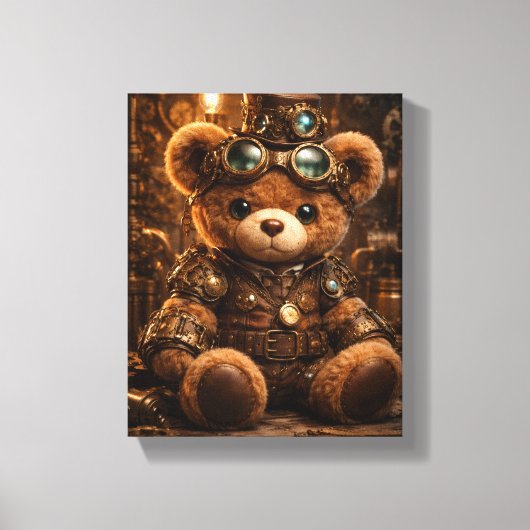 Stoom Punk Steve Opgespannen Canvas Print (Voorkant)