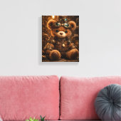 Stoom Punk Steve Opgespannen Canvas Print (Insitu (Woonkamer))