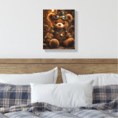Stoom Punk Steve Opgespannen Canvas Print (Insitu (Slaapkamer))