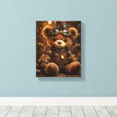 Stoom Punk Steve Opgespannen Canvas Print (Insitu (Houten vloer))