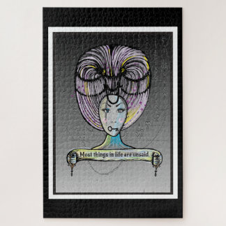 Stoom punk stijl Rococo dame illustratie Legpuzzel