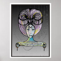 Stoom punk stijl Rococo dame illustratie
