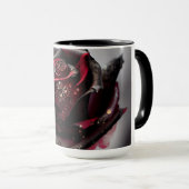 Stoom Punk  Zwart Roos Mok (Voorkant rechts)