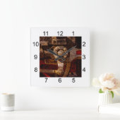  stoom vierkante klok (Huis)