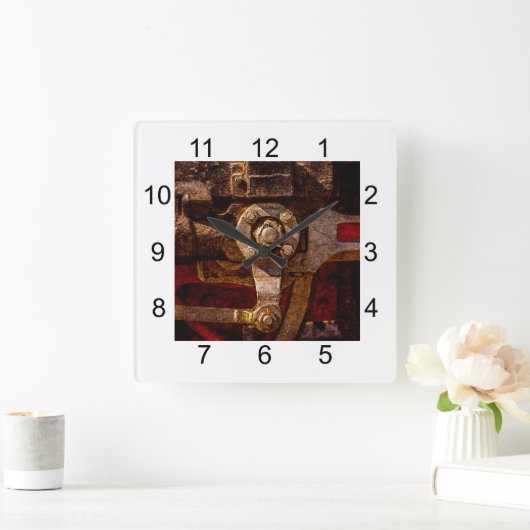  stoom vierkante klok (Huis)