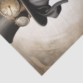 Stoomaangedreven elegantie: Grote Deen in Steampun Tissuepapier (Detail)