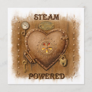 Stoomaangedreven hart Kaart