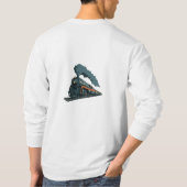 Stoomaangedreven legacy: klassiek treinontwerp t-shirt (Achterkant)