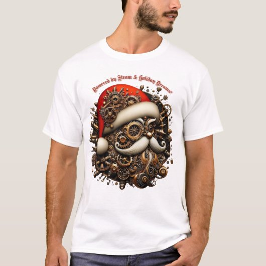 Stoomaangedreven Shiftmas: Gears & Holiday Cheer! T-shirt (Voorkant)