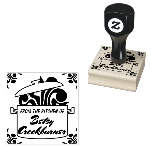 Stoomaroma's kookpot uit de keuken van rubberstempel (Gestempeld)