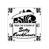 Stoomaroma's kookpot uit de keuken van rubberstempel (Afrduk)