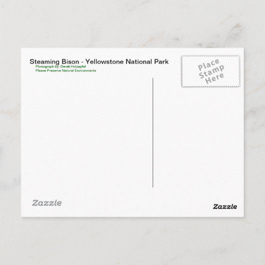 Stoombizon - Briefkaart (Achterkant)