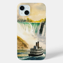 Stoomboot bij Niagara Herfsten iPhone 15 Mini Hoesje