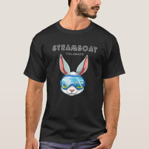 Stoomboot Colorado USA Ski- en snowboardkonijn T-shirt