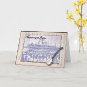 Stoomboot en Muziek Kaart (Gele Bloem)