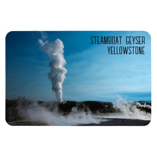 Stoomboot Geyser Eruption Yellowstone Magneet (Horizontaal)