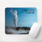Stoomboot Geyser Eruption Yellowstone Muismat (Met muis)