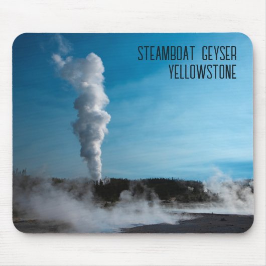 Stoomboot Geyser Eruption Yellowstone Muismat (Voorkant)
