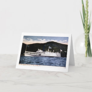 Stoomboot "Horicon" aan Lake George, New York Kaart