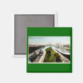 Stoomboot in de Sloten, Sault Ste.Marie, Michigan Magneet (Voorkant / Achterkant)