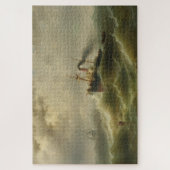 Stoomboot in een Storm op het Noord Zee Legpuzzel (Verticaal)