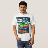Stoomboot in storm 5 t-shirt (Voorkant volledig)