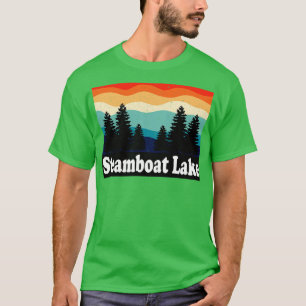 Stoomboot Lake Colorado Retro T-shirt