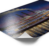 Stoomboot op de Mississippi, nautische kunst Foto Afdruk (Hoek)