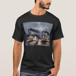  stoomboot op de Mississippi T-shirt