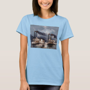  stoomboot op de Mississippi T-shirt