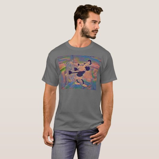 Stoomboot Psychedelic Willie T-shirt (Voorkant volledig)