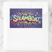 Stoomboot Ski Stickers - (Set van 4) (Tas)