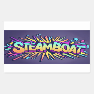 Stoomboot Ski Stickers - (Set van 4)