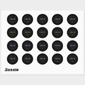 Stoomboot Springs Colorado _1 Ronde Sticker (Vel)
