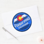 Stoomboot Springs Colorado gebergte burst sticker (Envelop)