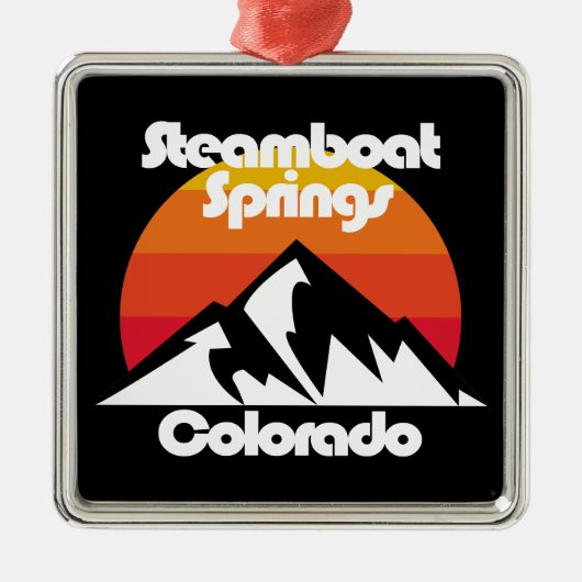 Stoomboot Springs, Colorado Metalen Ornament (Voorkant)