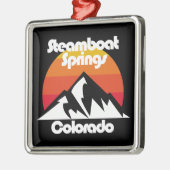 Stoomboot Springs, Colorado Metalen Ornament (Links)