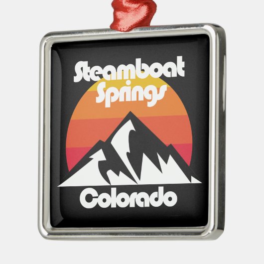 Stoomboot Springs, Colorado Metalen Ornament (Links)