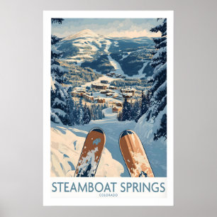 Stoomboot Springs Ski Print - Colorado 1