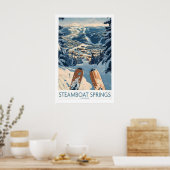 Stoomboot Springs Ski Print - Colorado 1 (Keuken)