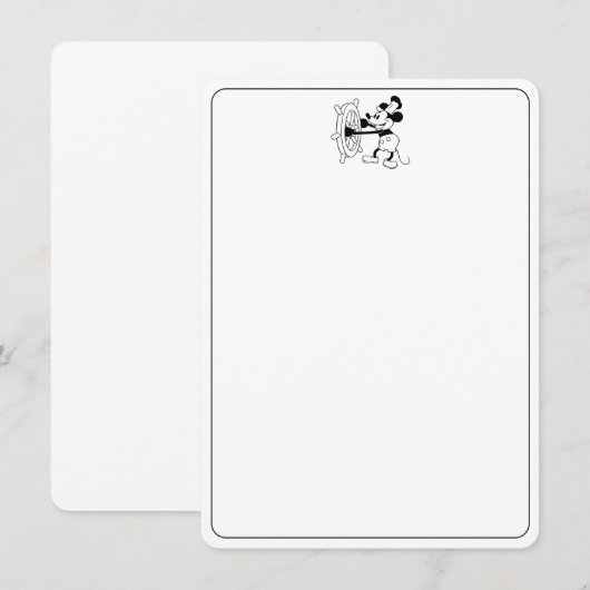 Stoomboot Willie Kaart (Voorkant / Achterkant)