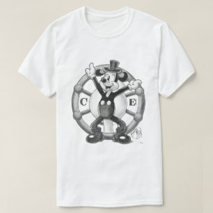 Stoomboot Willie Lijntekening T-shirt