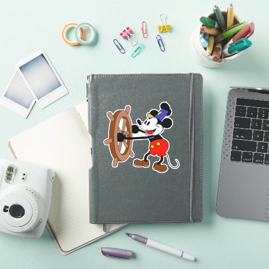 Stoomboot Willie Mickey Mouse Sticker (iPad Cover)