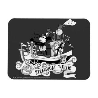 Stoomboot Willie Retro Magneet